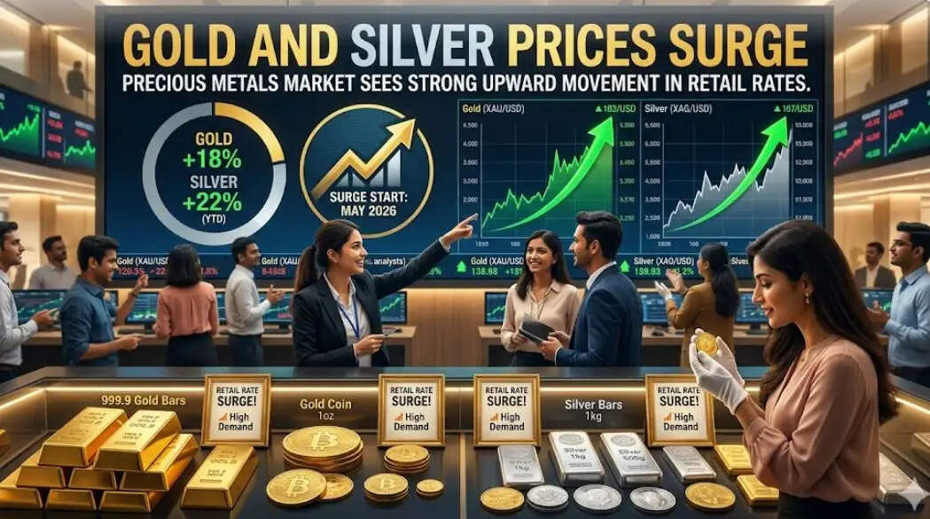Gold and silver price surge